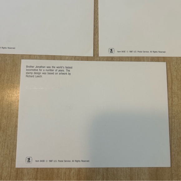 COMPLETE set of vintage First Day of Issue Steam Locomotives stamps 1987 - Picture 8 of 8